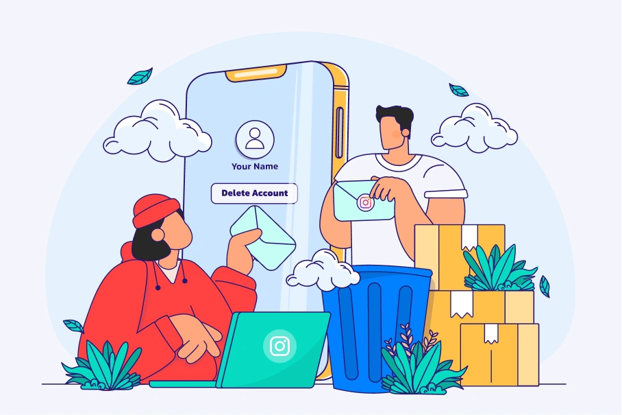 چگونه اکانت اینستاگرام را حذف کنیم؟ آموزش تصویری حذف اکانت اینستا رونوشت